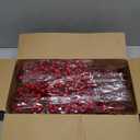 12Pcs Christmas Red Berry Stems,20" Artificial Berry Stems Branches,Burgundy Berry Floral for Xmas Tree,Home Decor,Wedding,Floral DIY Crafts