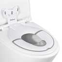 Orzbow Foldable Potty Training Seat, Toddler Toilet Seat for Travel with Suction Cups for Adult Toilets | Firmly Adhere and Adjustable Length | Non-Slip with Splash Guard, Easy to Clean, White