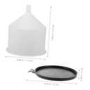 1set Coolant Filling Kit Spill Radiator Funnel for Easy Automotive Coolant Handling Construction Compatibility for Antifreeze and More