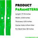 942-05067 6 Star Mulching Blades for Cub Cadet XT1 XT2 LT50 RZT Troy Bilt Mustang XP Craftsman Z550 T260 Mower Blade for 50 Inch Deck Zero Turn Lawn Tractor Mower Replace 942-05052-X 942-05052/3 Pack