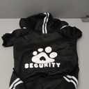 Dog Hoodie Security Clothes 4 Legs Jumpsuit Sweatshirt Hoodies Soft & Warm Dog Outfit Pullover Dog Winter Clothes Sweater for Small Medium Large Dogs Cats (Black, XX-Large)