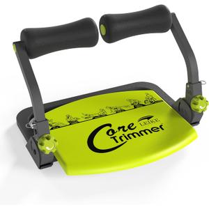 Adjustable Ab Machine with 3 Resistance Levels & Removable Handle - Complete Core Workout Equipment for Home Gym Fitness (All Ages)