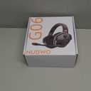 NUBWO Wireless Gaming Headset with Mic for Ps5 Ps4 PC, Zero Interference, 100-Hour Battery All-Day Play, 23ms Sync for Fortnite & Call of Duty/FPS Gamers, Triple Mode All Devices Compatible - Orange