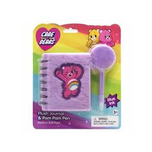 Care Bears Plush Journal & Pen-Blue Ink Choose Blue and Pink