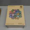 Mys Aurora Succulent Wooden Puzzles for Adults, 500 Piece Unique Shaped Wood Jigsaw Puzzles for Adults and Kids, Fun Challenging Puzzles Family Game Gift, Medium 16.9'' x 16.5''