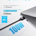 Anker USB C to USB C Cable (10FT, 2Pack), Type-C 100W Charger Cord Fast Charging for iPhone 17 Series,MacBook Pro 2020,Pixel and More(Black)