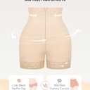 FeelinGirl Body Shaper for Women Butt Lifting Shapewear Tummy Control Panties with Hook Zipper Closure (Beige, S)