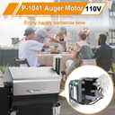 110V Auger Feed Motor Replacement Parts for Green Mountain Daniel Boone and Jim Bowie 110V Choice Pellet Grills, 5.3 RPM P-1041 Auger Fuel Drive Motor with Mounting Bracket for GMG DB/JB Choice