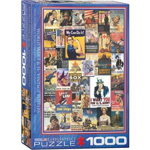 EuroGraphics World War I & II Vintage Posters 1000-Piece Puzzle, 19.25"" x 26.5"""
