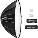 Godox QR-P90T 90cm/35.4in Quick Release Parabolic Softbox Professional Foldable Softbox with Standard Bowen Mount & Diffusers for Photography Studio Photography Portrait Live Stream