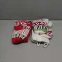 6 Pack Christmas Stockings, 22'' Large Embroidered Knit Christmas Stocking, Holiday and Family Knitted Xmas Stocking for Fireplace or Party Decoration A2 (Axizhenzhi-a-4pcs)