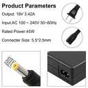 65W AC Adapter Laptop Charger for Asus X401 X401A X401U X501 X501A X502CA X550 X550C X550CA X550L X550LA X550LB X550LNV X550ZA X551 X551C X551CA X551M X551MA X551MAV X751MA (1 Item)