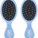 Wet Brush Detangling Brush, Mini Detangler (Sky), Wet & Dry Tangle-Free Hair Brush for Women & Men, No Tangle, Soft and Flexible Bristles for Straight, Curly, and Thick Hair (Pack of 2)
