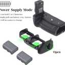 Hersmay BG-R10 Vertical R5/R6 Battery Grip for Canon EOS R5 R5C R6 R6II DSLR Camera, Replace for Canon BG-R10 Battery Holder for Up to Two LP-E6 LP-E6NH LP-E6N Batteries