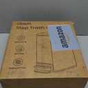 Cesun Small Bathroom Trash Can with Lid Soft Close, Step Pedal, 6 Liter / 1.6 Gallon Stainless Steel Slim Garbage Can for Bedroom, Diaper Waste Basket with Removable Inner Bucket (White)