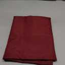 MEANMOY Burgundy 210 GSM Water & Stain Resistant Round Tablecloth for Circle Table - Solid 48 Inch Dark Red Table Cloth Cover in Wrinkle Free Durable Washable Polyester Fabric for Party, Banquet