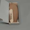 OEAK Womens Deep V Bras Wireless Comfortable Bra Supportive No Underwire Bras Tshirt Push Up Bralettes Plunge Seamless Bra (Large, Latte)