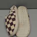 Guyarns House Slippers for Women & Men - Fuzzy, Casual Indoor/Outdoor Shoes with Memory Foam & Faux Fur Lining (9-10 Women/7.5-8 Men, New-brown)