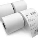 4"x6" Thermal Shipping Labels 4 Rolls (1400), 4x6 Labels Compatible with ADENS, Rollo, and Most Thermal Printers. Oil-Resistant and Waterproof White Shipping Labels