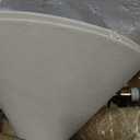 18.11" Mid Century Marble Table Lamp with Beige Linen Shade