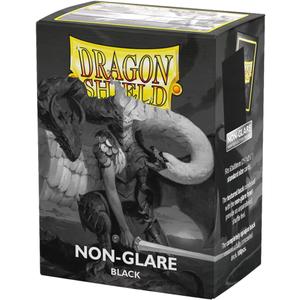 Dragon Shield | Standard Size Card Matte Sleeves | 100 CT - Non Glare Smooth & Tough Premium TCG Sleeves | Compatible with Pokemon, Flesh & Blood, One Piece & Magic the Gathering | Black