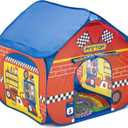 Fun2Give Pop-It-Up Pit Stop Tent with Race Mat Playhouse , Red