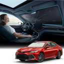 Nmoiss [Vinyl Coating Heat Shield] Windshield Sun Shade Umbrella Compatible for Toyota Camry 2018-2026 Accessories, Protect Car from Sun Rays & Heat Damage Keep Cool and Protect Interior