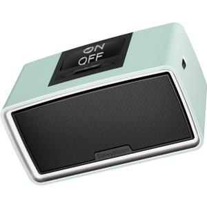 Simple Music Player for Seniors, Audiobook Player Easy to Use with Large Button for Elderly with Dementia, Blind, Alzheimer's, No Need WiFi/Bluetooth, with 32GB TF Card, Cyan