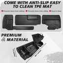 VaultsOnWheels Under Seat Storage Box Fit for 2019-2026 Chevy Silverado 1500/2500/3500HD (Not for Rear Kicker Subwoofer), Console Organizer Truck Tool Box Detachable Underseat Organizer w/TPE Mats
