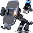 TORRAS [Ultra-Durable Cell Phone Holder for Car, Universal Mount Dashboard Windshield Vent Compatible with iPhone 16 15 14 13 12 Pro Max, Samsung Galaxy S23+ Ultra S10 Note Plus (classic, Black)