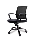 Smugdesk Mid-Back Big Ergonomic Office Lumbar Support Mesh Computer Desk Task Chair with Armrests