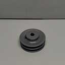 QWORK 2AK4458 Double Groove Pulley/ Sheave, 4.25"OD 5/ 8" Bore, AK Fixed Bore Pulley, for A, 3L & 4L (A & AX) V-Belts, Cast Iron