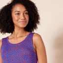 Amazon Essentials Women's Summer Tank Swing Mini Dress (Available in Plus Size) (Navy Red Dots)