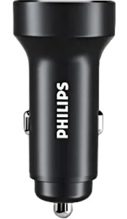 Philips Dual USB Car Charger With USB A And USB C