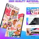 Uppuppy for iPad Pro 13 Inch Case 2024 - Women Cute Girls Folio Smart Cover with Pencil Holder Aesthetic Girly Pretty Unique Fashion for iPad Pro M4 13 Inch Cases A2925 A2926 A3007