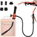 Portable Battery Powered Pump, Fuel Transfer Pump Battery Powered with 3 Adapters, Electric Siphon Pump for Gas, Fuel, Diesel, Water Transfer, Multi-Use Siphon Fuel Transfer Pump (1 Pack)