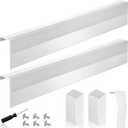 Baseboard Heater Cover, 3FT-6FT Retractable Galvanized Steel Easy Slip-On Baseboard Heater Cover, with Left and Right End Covers, Suitable for Bathroom and Hydronic Home Heating Systems