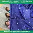 Molcey Blanket Fort Building Kit for Kids 4-8 8-12+ - Make a Portable Playhouse, Play Tent. Build a Fort Making Kit/Builder Blankets - Ultimate Indoor/Outdoor Play for Girls/Boys Toys Age 3-12 (Blue)