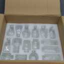 Der Rose Glass Bud Vases Set of 32 Small Clear Flower Vases for Rustic Wedding Centerpieces Table Decorations and Home Office Decor(Clear)