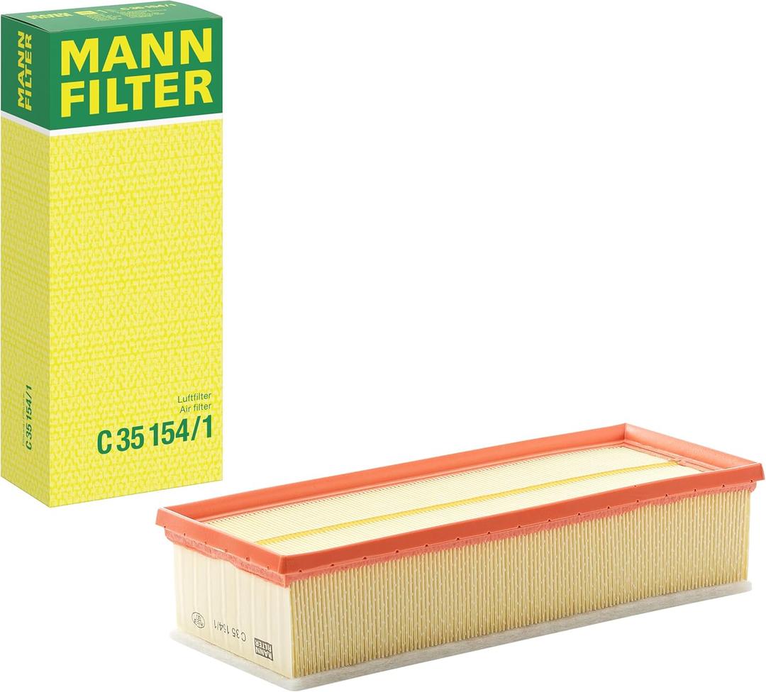 Mann Filter C 35 154/1 Engine Air Filter Replacement With Prefilter Compatible With Audi & Volkswagen (Replaces VW GROUP (AUDI/SEAT/SKODA/VW) 1K0 129 620 E)