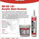 Red Devil 0846DS RD-DS 181 Acrylic Latex Duct Sealant, 10.1 oz, Gray, 1 Pack
