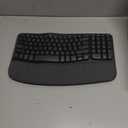 Logitech Wave Keys & Lift Vertical Mouse - Ergonomic Wireless Keyboard and Mouse Combo - with Cushioned Palm Rest, Easy-Switch, Bluetooth, for Multi-OS, Windows/Mac - Graphite