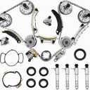 3.6 Timing Chain Kit w/VVT Sprocket VCT Solenoid for 2.8L 3.0L 3.6L Chevy Equinox Malibu Traverse GMC Acadia Cadillac CTS SRX Buick Enclave V6 Engine engine timing set Replace # 9-0753S 9-0753sx