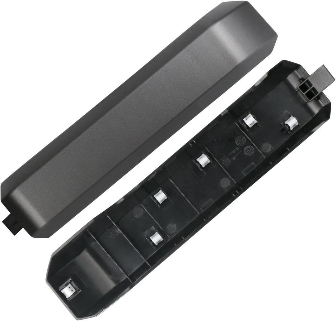 TQPONLY 1 Pcs Interior Inner Door Handle Cover Trim | Compatible with 2015-2020 Ford F150 Truck Accessories Replacement | Front Left Driver Side Door Armrest Pull Handle (Dark Gray)