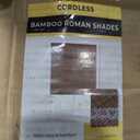 UNISHADES Cordless Bamboo Roman Shades, 39×64 in, BDP-Driftwood.