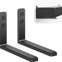 Soundbar Mounts Under TV for Bose, Sony, Saiyin, VIZIO, LG, Samsung, Roku - Dolby Atmos Compatible Soundbar Wall Mount Bracket, Sound Bar Shelf, Soundbar Stand Under TV Up to 20LB