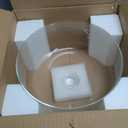 Yangbaga Glass Cake Stand with Lid,11in Wooden Rotating Cake Stand with Dome Cover, Cake Plate Display Server Tray for Birthday Kitchen Party