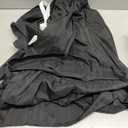 Biscaynebay Wrap Around Bed Skirts for Twin & Twin XL Beds with Extra Long Drop of 25", Black Adjustable Elastic Dust Ruffles Easy Fit Wrinkle Resistant Silky Luxurious Fabric Machine Washable