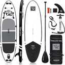 TIGERXBANG Inflatable Stand Up Paddle Boards 10'x 31" x 6" with Premium SUP Board Accessories, Allround Paddle Boards for Adults/ Kids, Defender Collection Black