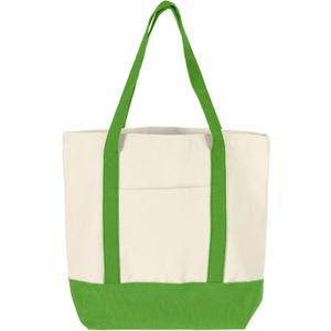uxcell Canvas Tote Bag with Zipper, Reusable Canvas Bag Tote Bag with An External Pocket, Stylish Canvas Tote Shopping Bag